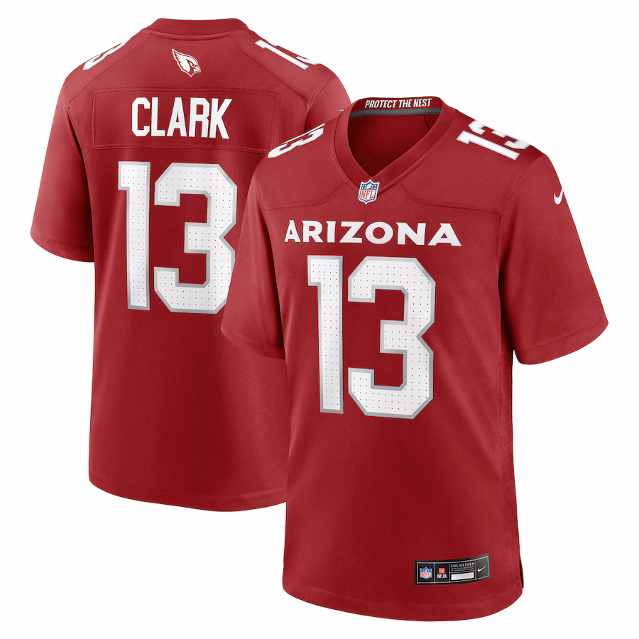 Men's Arizona Cardinals Kei'Trel Clark Nike  Cardinal  Game Jersey - Puhuasuan