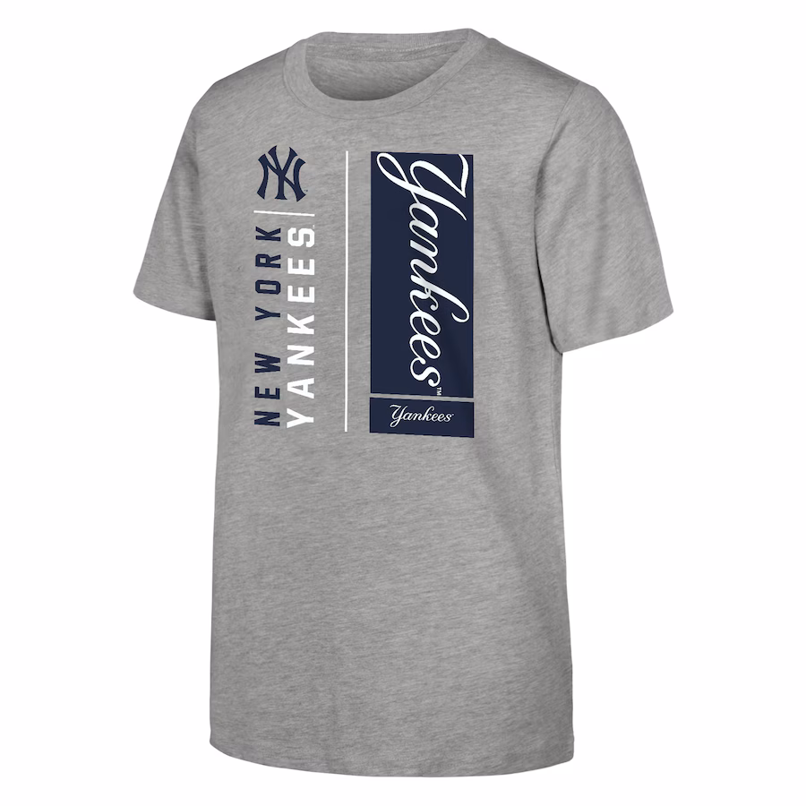 Youth New York Yankees Heather Gray The MVP T-Shirt - Puhuasuan