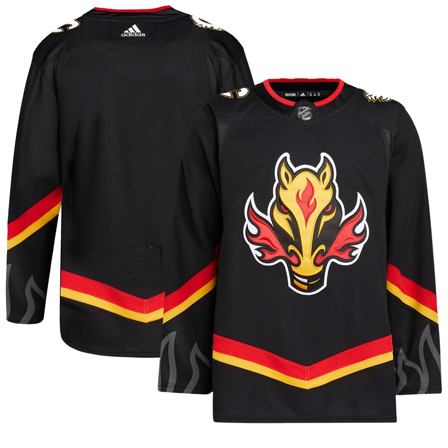Men's Calgary Flames adidas Black Alternate Primegreen Authentic Pro Jersey - Puhuasuan