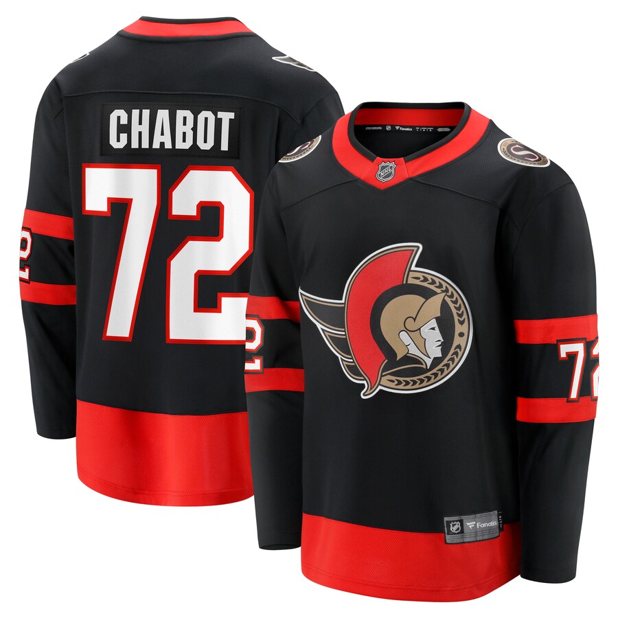 Men's Ottawa Senators Thomas Chabot Fanatics Branded Black Home Breakaway Jersey - Puhuasuan