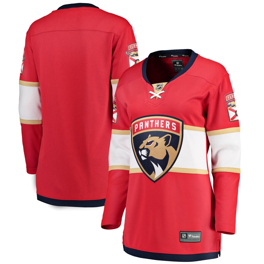 Women's Florida Panthers Fanatics Branded Red Breakaway Home Jersey - Puhuasuan