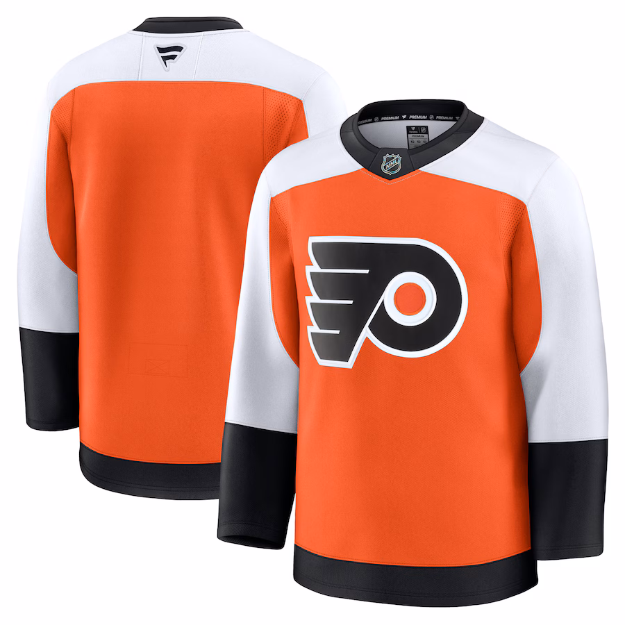Men's Philadelphia Flyers Fanatics Burnt Orange Home Premium Jersey - Puhuasuan