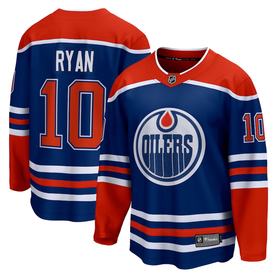 Men's Edmonton Oilers Derek Ryan Fanatics Royal Home Breakaway Jersey - Puhuasuan