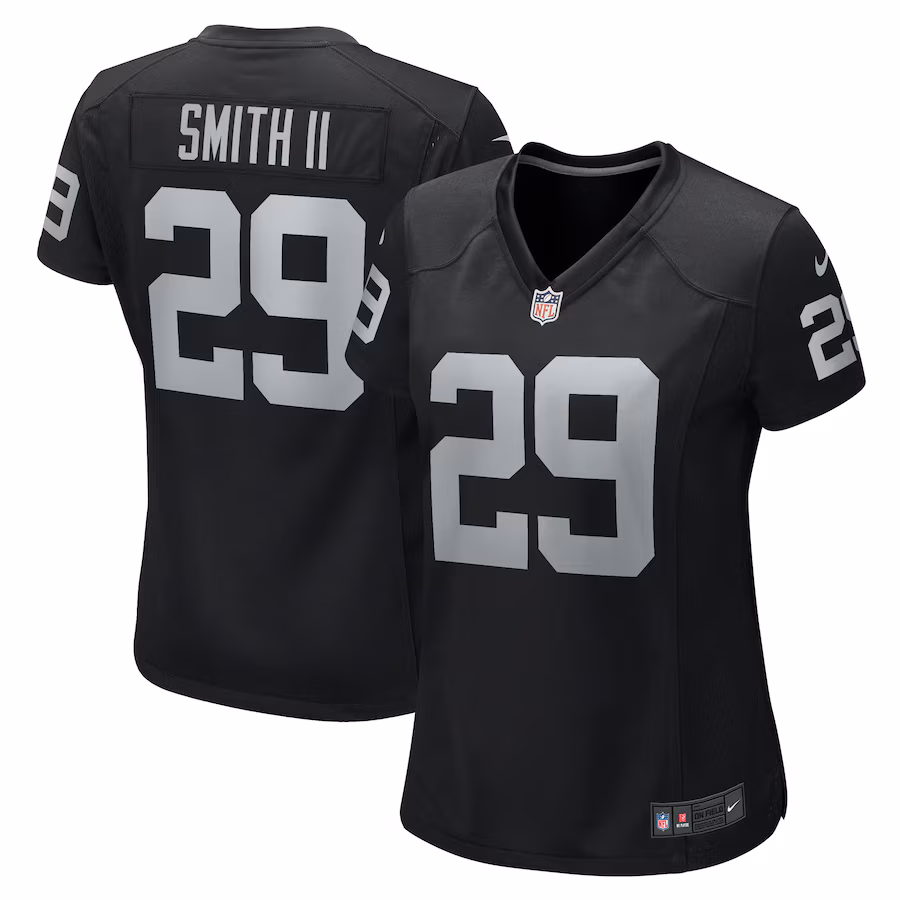 Women's Las Vegas Raiders Christopher Smith II Nike  Black Team Game Jersey - Puhuasuan
