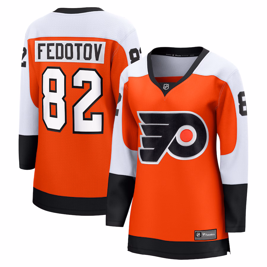 Women's Philadelphia Flyers Ivan Fedotov Fanatics Orange Home Premier Breakaway Player Jersey - Puhuasuan