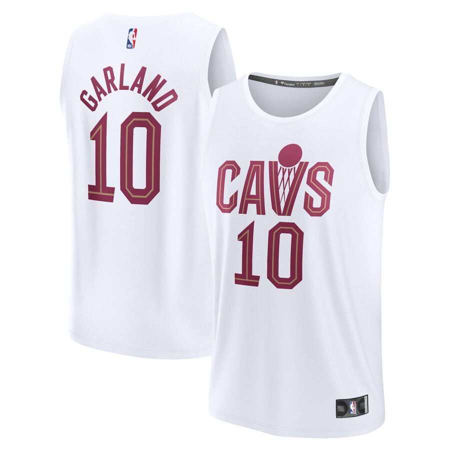 Youth Cleveland Cavaliers Darius Garland Fanatics White Fast Break Replica Player Jersey - Association Edition - Puhuasuan