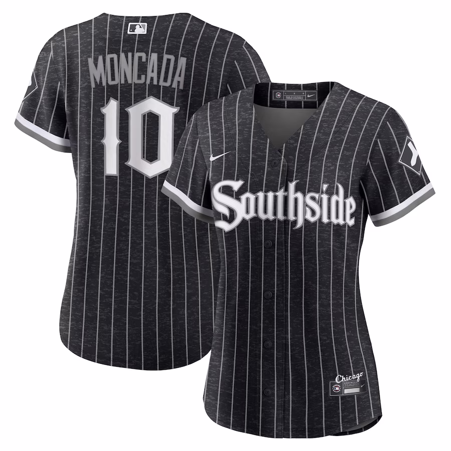 Women's Chicago White Sox Yoan Moncada Nike Black City Connect Replica Player Jersey - Puhuasuan