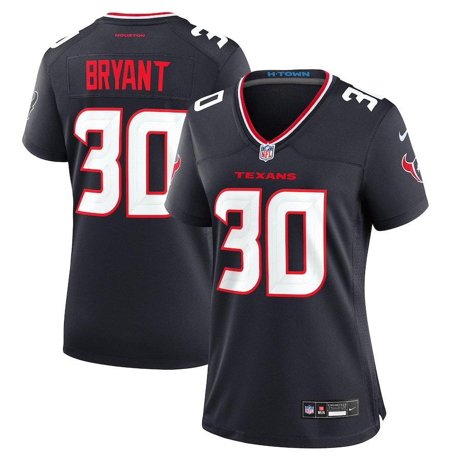 Women's Houston Texans Myles Bryant Nike  Navy Team Game Jersey - Puhuasuan