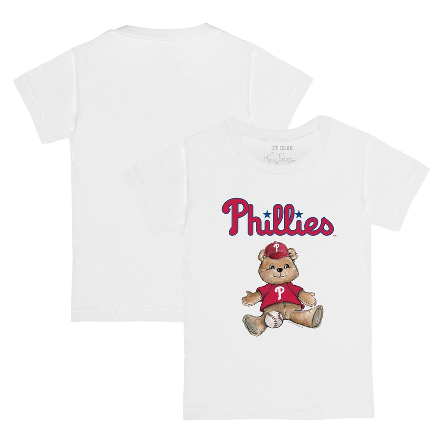 Youth Philadelphia Phillies Tiny Turnip White Teddy Boy T-Shirt - Puhuasuan