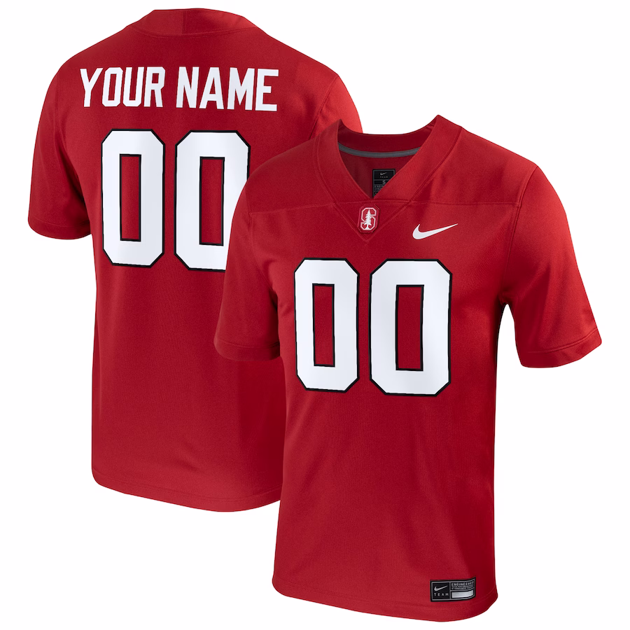 Stanford Cardinal Nike Football Custom Game Jersey - Cardinal - Puhuasuan