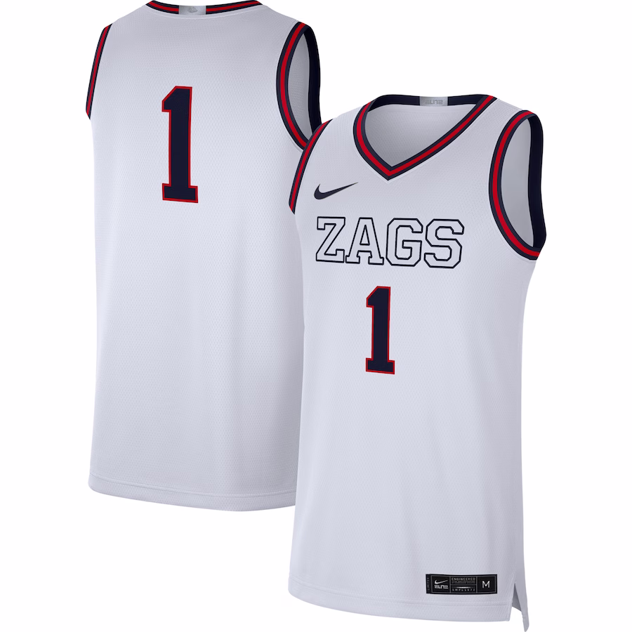 # Gonzaga Bulldogs Nike Limited Basketball Jersey - White - Puhuasuan
