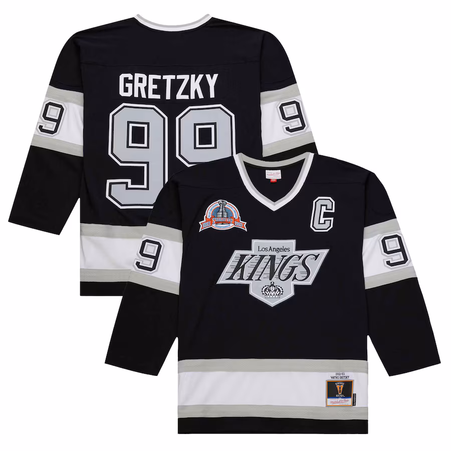 Men's Los Angeles Kings Wayne Gretzky Black 1992-93 Power Play Jersey - Puhuasuan