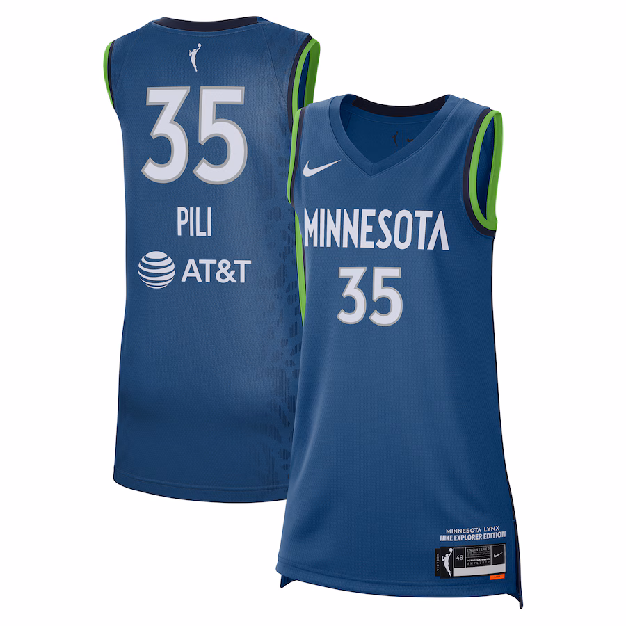 Unisex Minnesota Lynx Alissa Pili Nike Blue 2024 WNBA Draft Explorer Edition Victory Player Jersey - Puhuasuan
