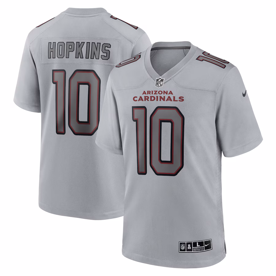 Men's Arizona Cardinals DeAndre Hopkins Nike Gray Atmosphere Fashion Game Jersey - Puhuasuan