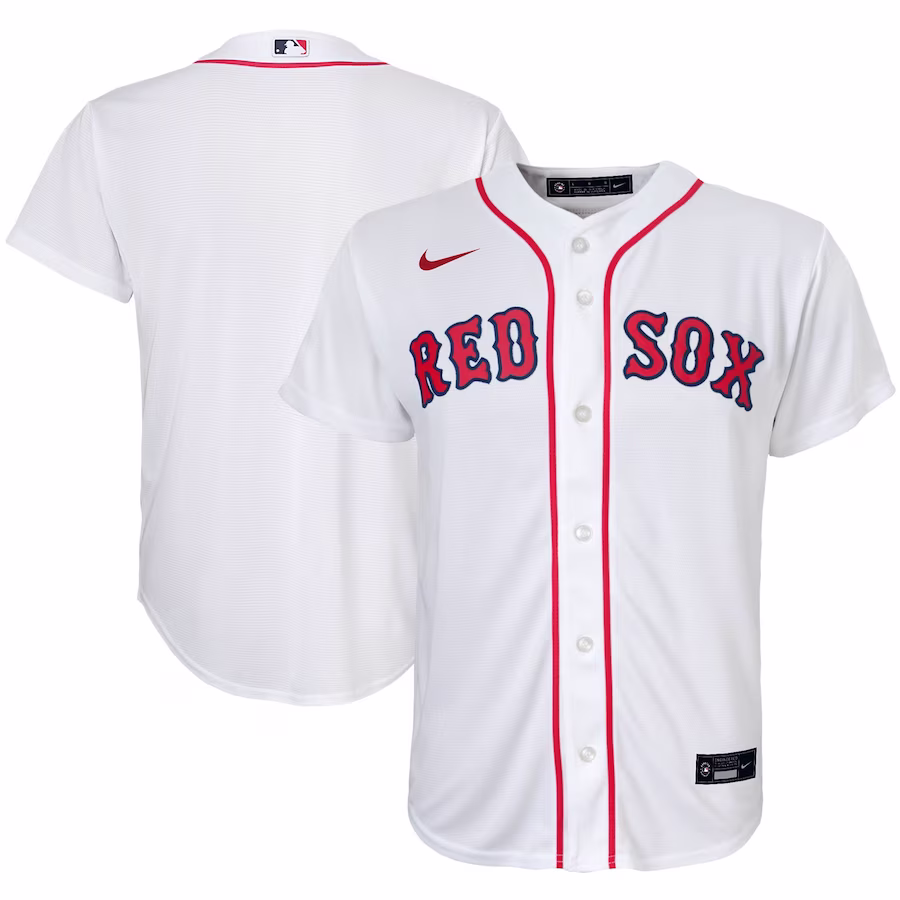 Youth Boston Red Sox Nike White Home Replica Team Jersey - Puhuasuan