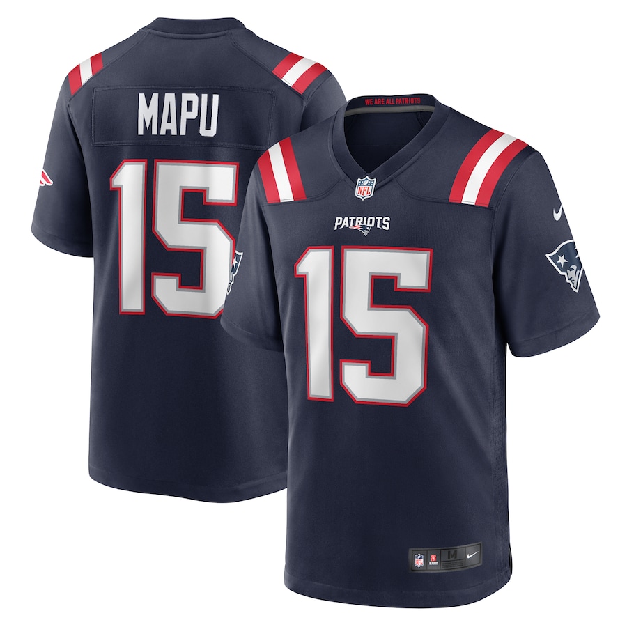Men's New England Patriots Marte Mapu Nike Navy Game Jersey - Puhuasuan