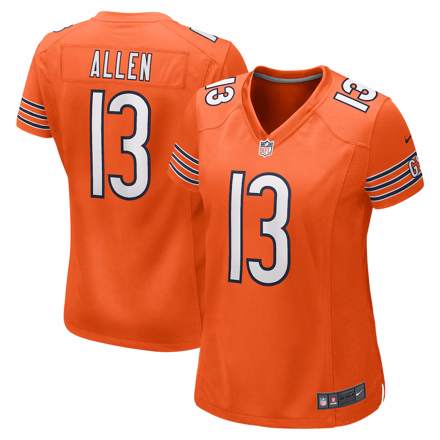 Women's Chicago Bears Keenan Allen Nike  Orange Alternate Game Jersey - Puhuasuan