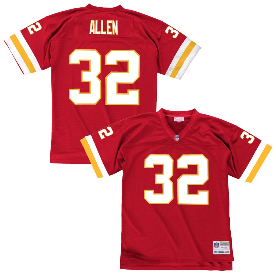 Men's Kansas City Chiefs Marcus Allen Mitchell & Ness Red 1994 Retired Player Legacy Replica Jersey - Puhuasuan
