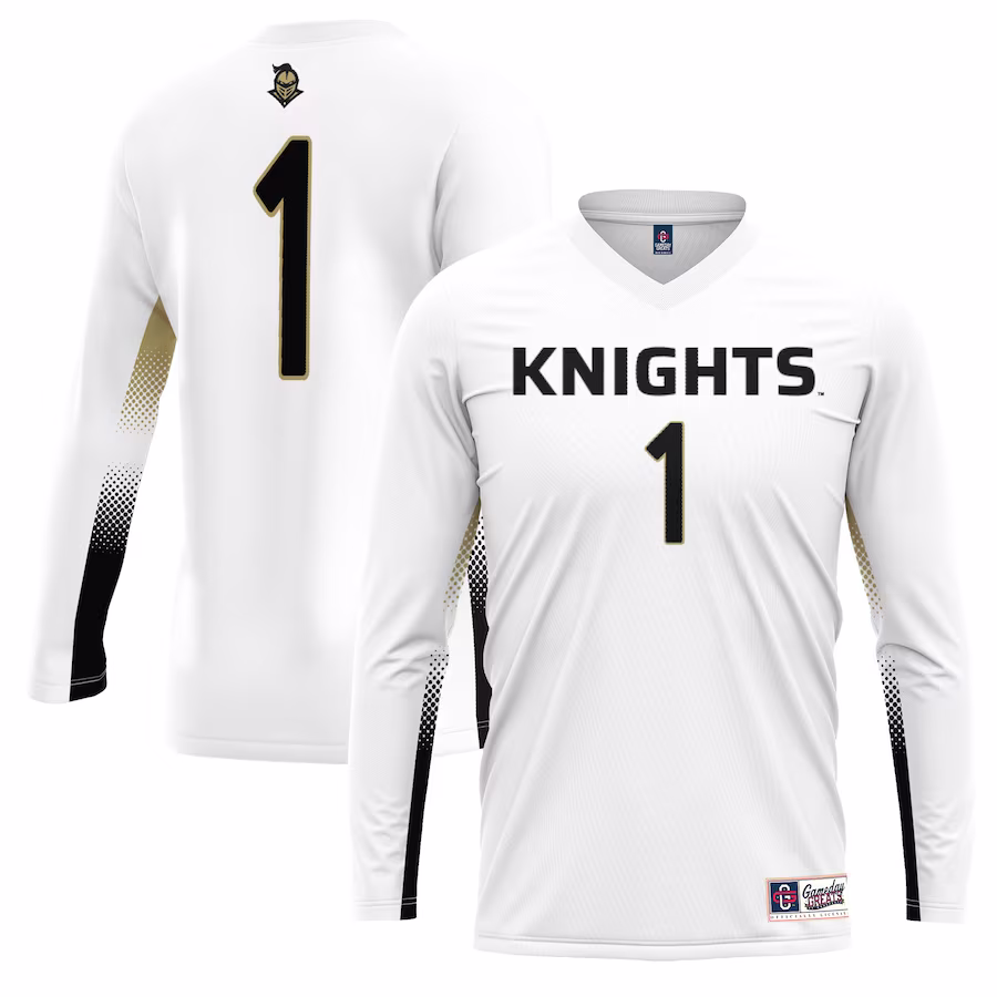 #1 UCF Knights GameDay Greats Unisex Lightweight Volleyball Jersey - White - Puhuasuan