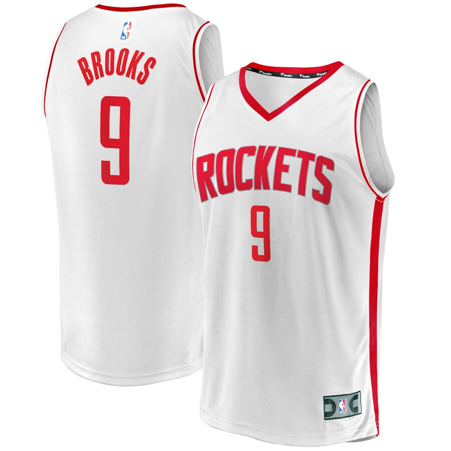 Men's Houston Rockets Dillon Brooks Fanatics White Fast Break Replica Player Jersey - Association Edition - Puhuasuan