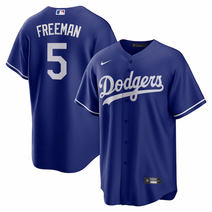 Men's Los Angeles Dodgers Freddie Freeman Nike Royal Alternate Replica Player Jersey - Puhuasuan