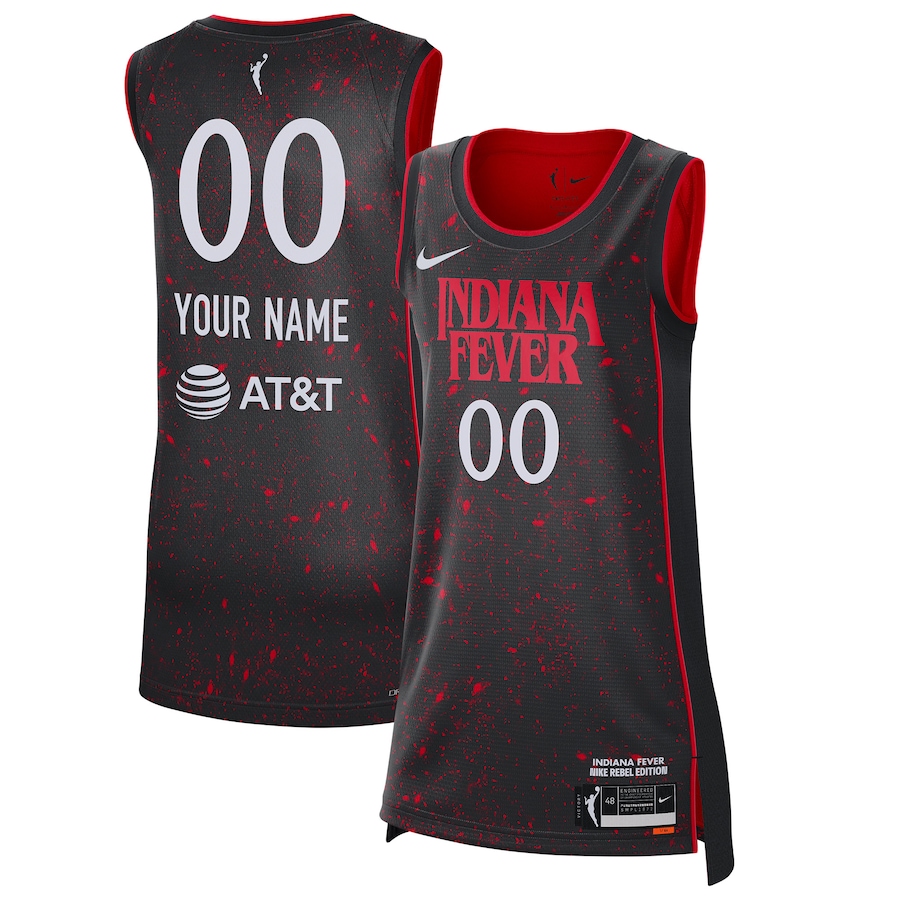 Unisex Indiana Fever Nike Black 2021 Rebel Edition Victory Custom Jersey - Puhuasuan
