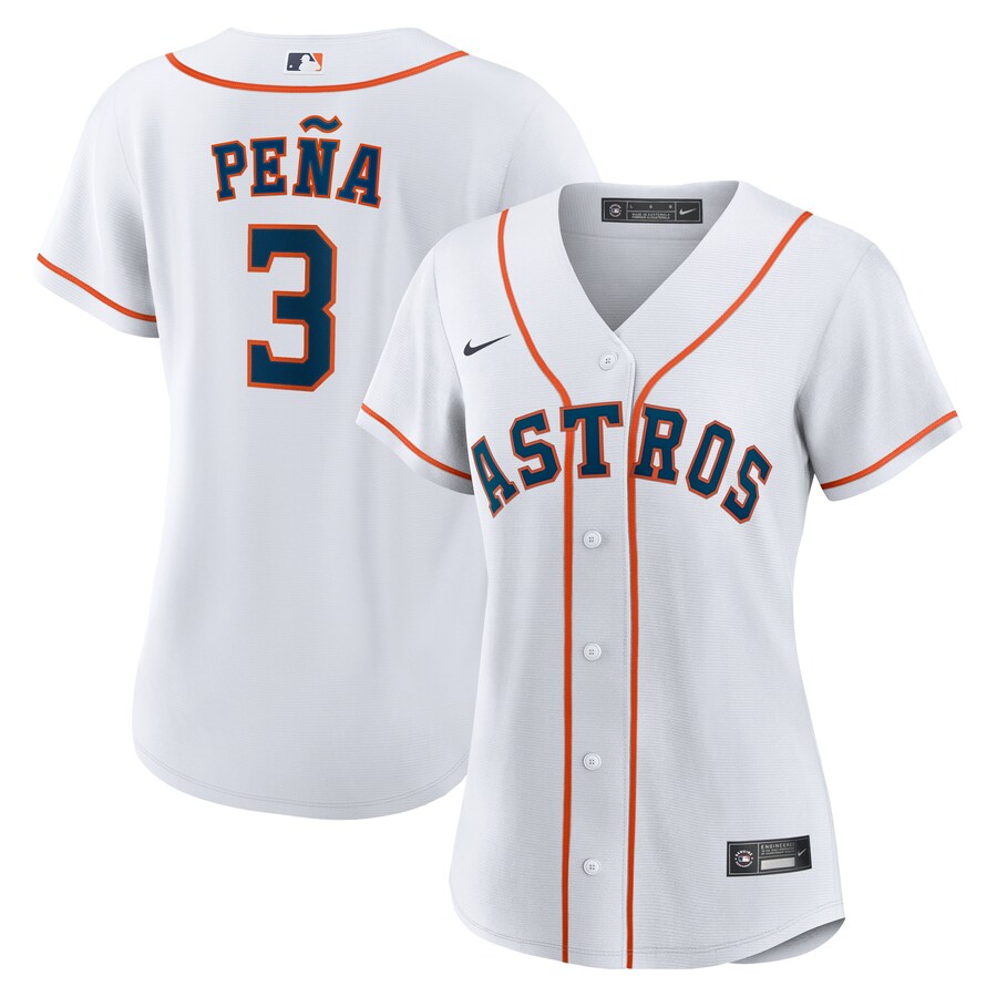 Women's Houston Astros Jeremy Peña Nike White Home Replica Jersey - Puhuasuan