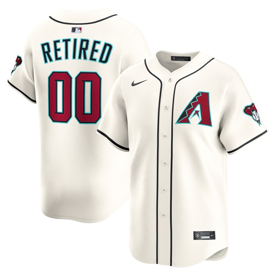 Men's Arizona Diamondbacks Nike Cream Home Limited Pick-A-Player Retired Roster Jersey - Puhuasuan