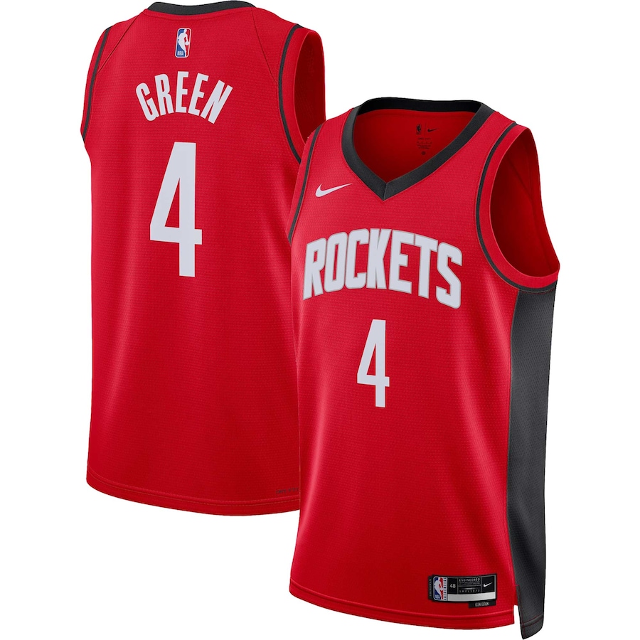 Unisex Houston Rockets Jalen Green Nike Red Swingman Jersey - Icon Edition - Puhuasuan