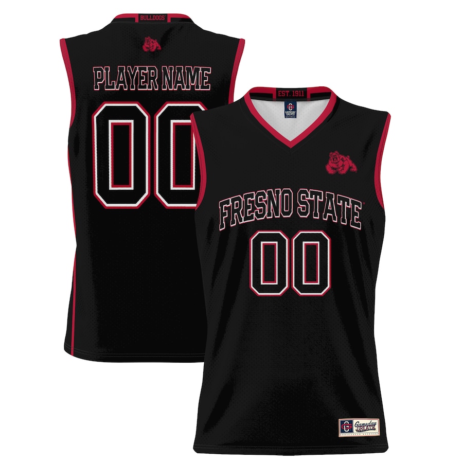 Fresno State Bulldogs GameDay Greats Youth NIL Pick-A-Player Lightweight Basketball Jersey - Black - Puhuasuan