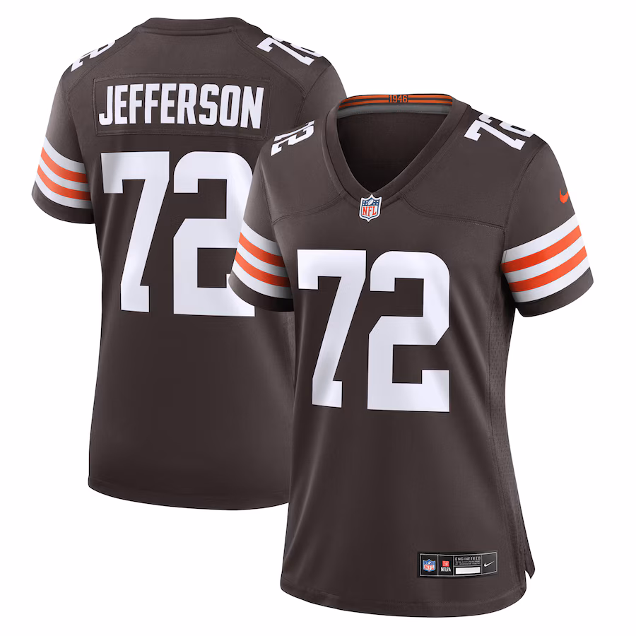 Women's Cleveland Browns Quinton Jefferson Nike Brown Game Jersey - Puhuasuan