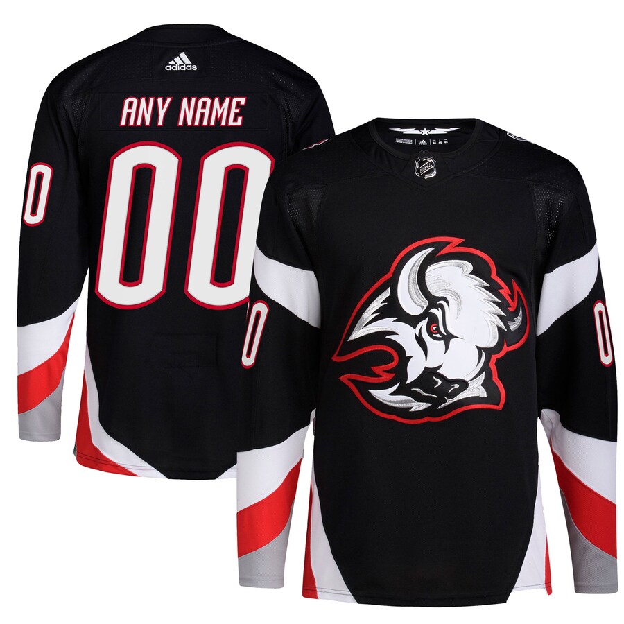 Men's Buffalo Sabres  adidas Black Alternate Authentic Pro Primegreen Custom Jersey - Puhuasuan