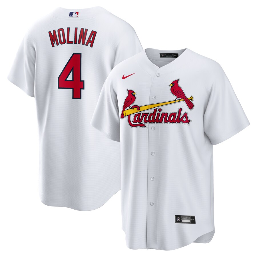 Men's St. Louis Cardinals Yadier Molina Nike White Home Replica Retired Player Jersey - Puhuasuan