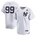 Men's New York Yankees Aaron Judge Nike White 2024 World Series Home Limited Player Jersey - Puhuasuan