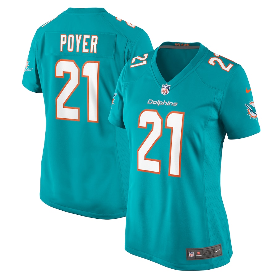 Women's Miami Dolphins Jordan Poyer Nike Aqua Game Jersey - Puhuasuan