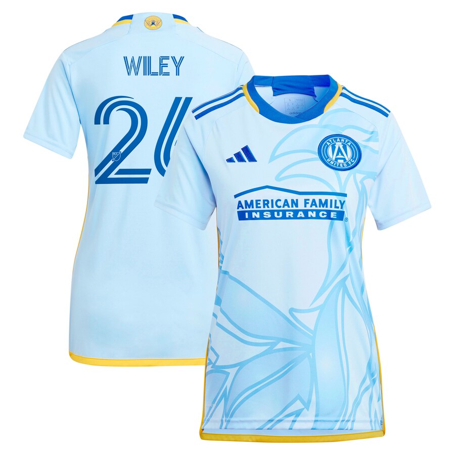 Women's Atlanta United FC Caleb Wiley adidas Light Blue 2024 The Resurgens Kit Replica Player Jersey - Puhuasuan