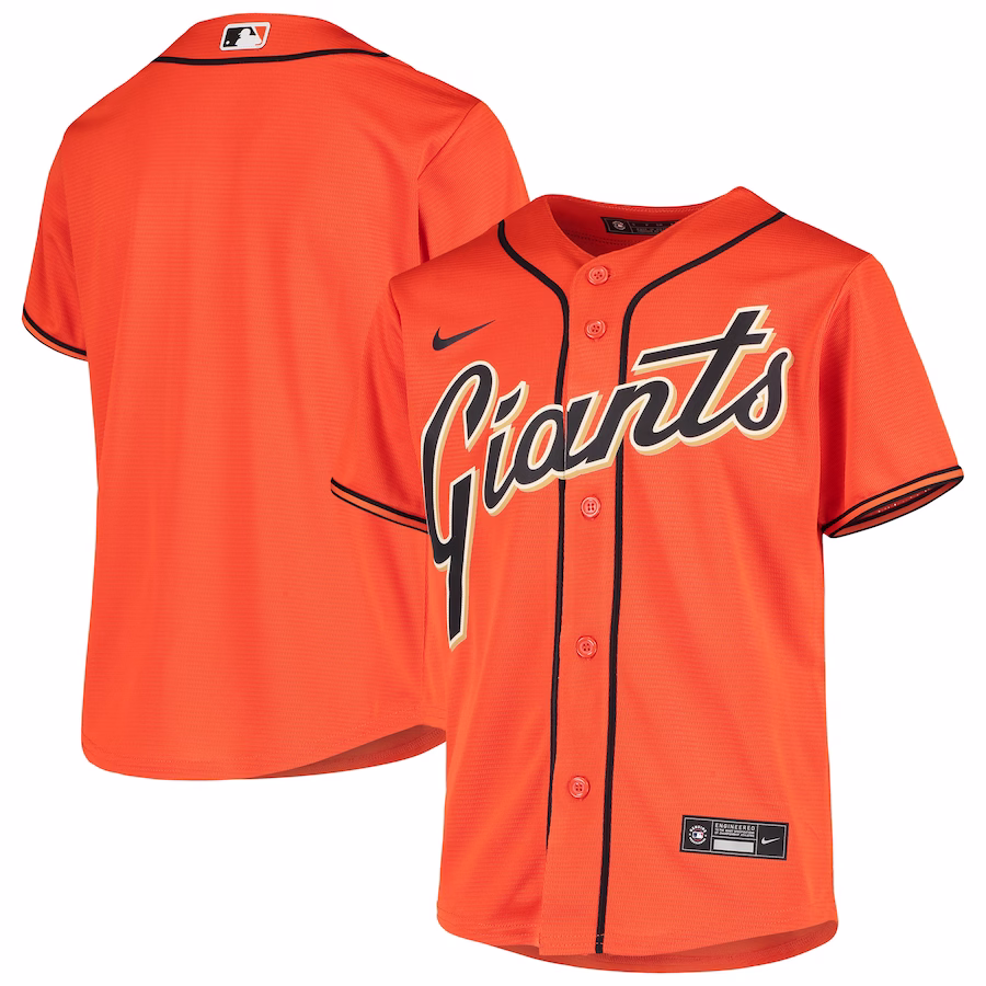 Youth San Francisco Giants Nike Orange Alternate Replica Jersey - Puhuasuan