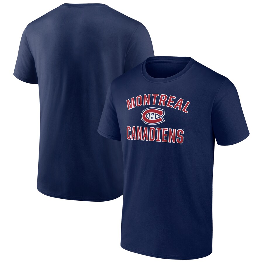 Men's Montreal Canadiens Navy Victory Arch T-Shirt - Puhuasuan