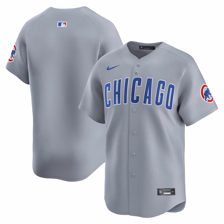 Men's Chicago Cubs  Nike Gray Road Limited Jersey - Puhuasuan