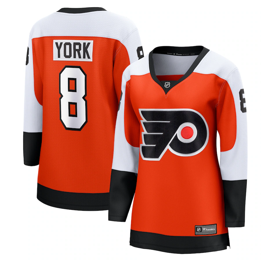 Women's Philadelphia Flyers Cam York Fanatics Orange Home Breakaway Player Jersey - Puhuasuan