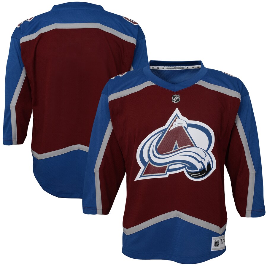 Youth Colorado Avalanche Burgundy Home Blank Replica Jersey - Puhuasuan