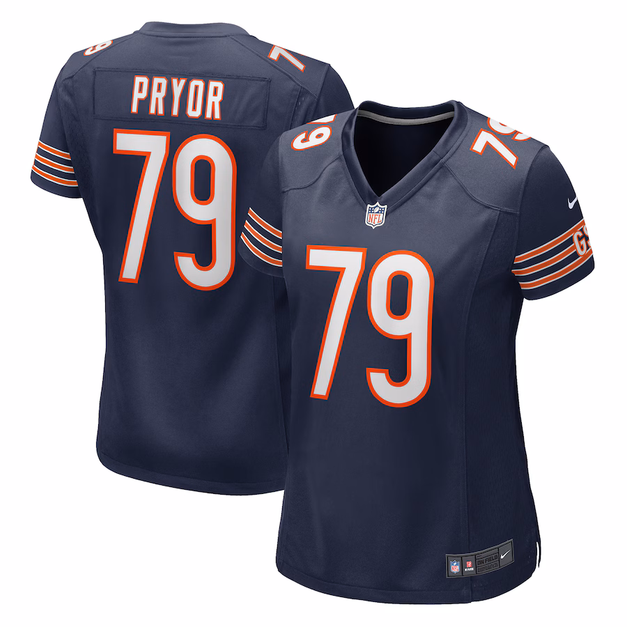 Women's Chicago Bears Matt Pryor Nike Navy Game Jersey - Puhuasuan