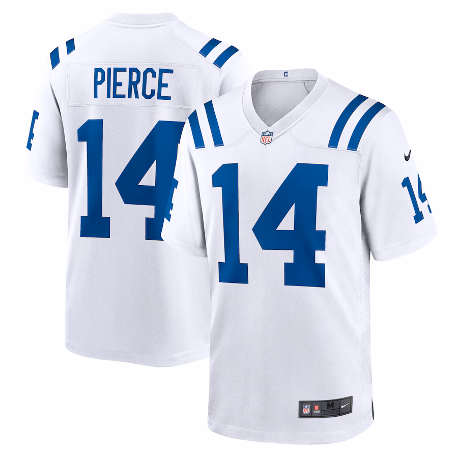 Men's Indianapolis Colts Alec Pierce Nike White Away Game Player Jersey - Puhuasuan