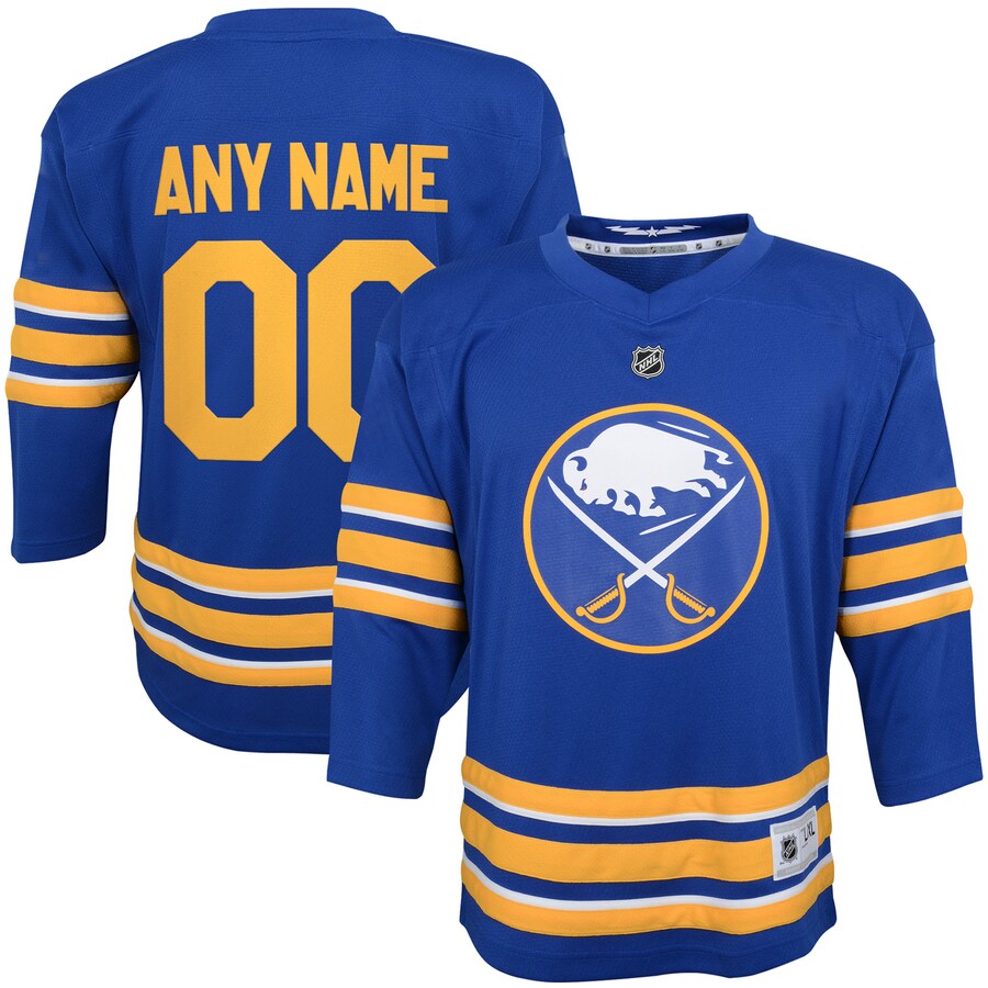 Youth Buffalo Sabres Blue Home Replica Custom Jersey - Puhuasuan