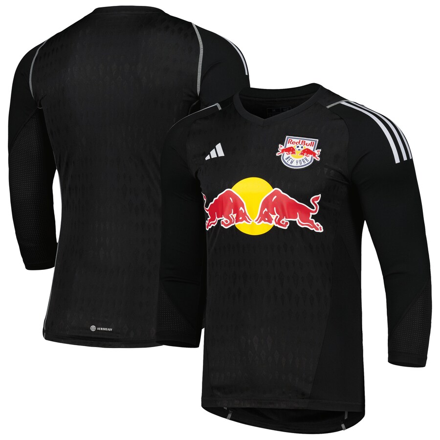 Men's New York Red Bulls adidas Black 2023 Goalkeeper Long Sleeve Replica Jersey - Puhuasuan