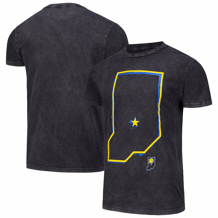 Unisex Indiana Pacers Stadium Essentials Black Vintage T-Shirt - Puhuasuan