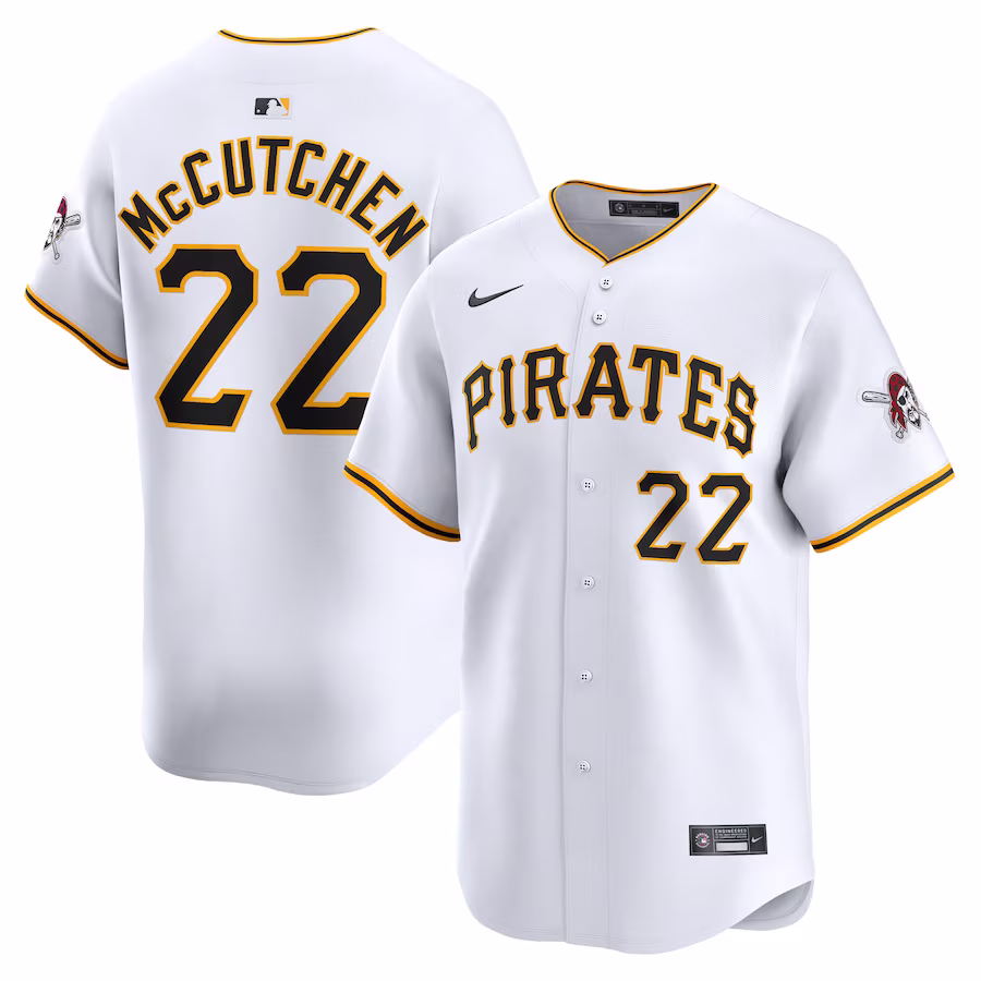 Men's Pittsburgh Pirates Andrew McCutchen Nike White Home Limited Player Jersey - Puhuasuan