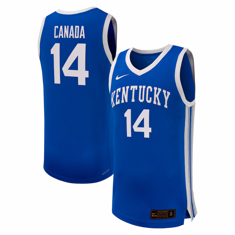 Brennan Canada Kentucky Wildcats Nike NIL Basketball Replica Player Jersey?�C Royal - Puhuasuan