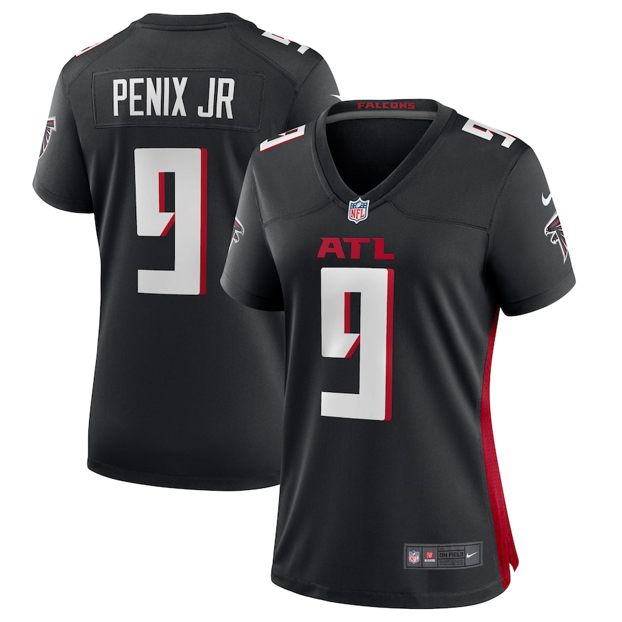 Women's Atlanta Falcons Michael Penix Jr. Nike  Black Game Jersey - Puhuasuan