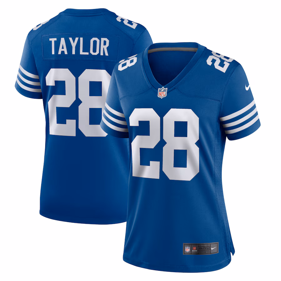 Women's Indianapolis Colts Jonathan Taylor Nike Royal Game Player Jersey - Puhuasuan